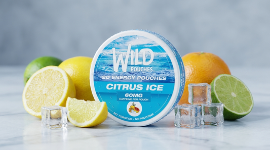 Citrus Ice Wild Pouches caffeine pouch tin with citrus and ice