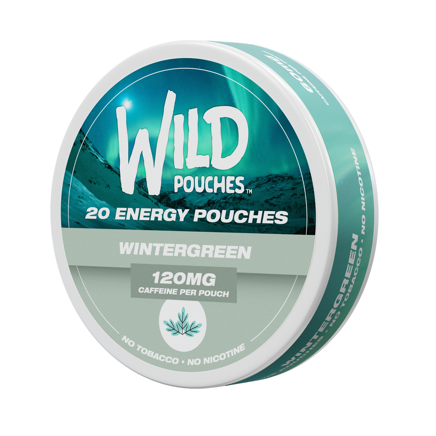 Wild Pouches Wintergreen Non-Nicotine Caffeine Energy Pouch