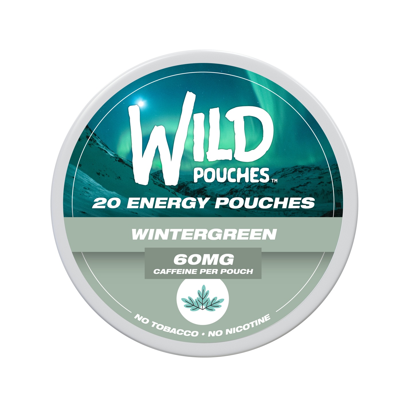 Wild Pouches Wintergreen 60mg Caffeine Energy Pouch