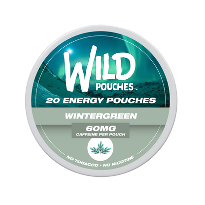 Wild Pouches Wintergreen 60mg Caffeine Energy Pouch